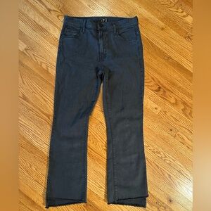 Mother Insider Crop Fray Jeans